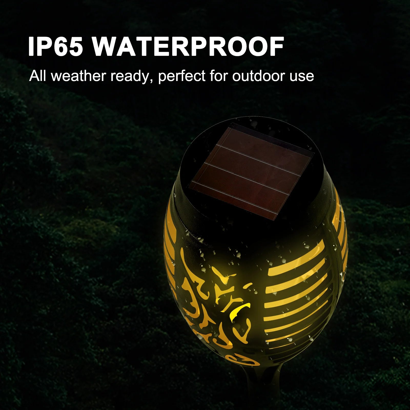 4/6/8/12Pcs Solar Flame Torch Lights