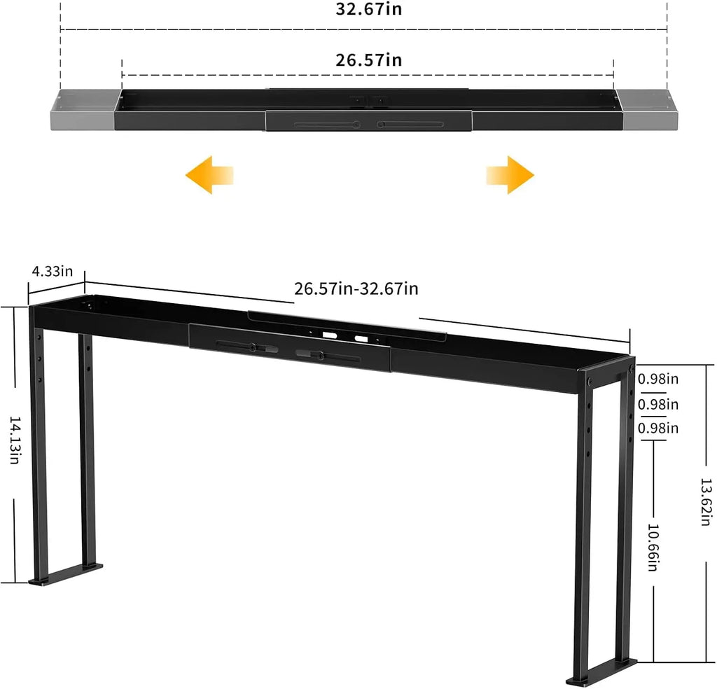 Adjustable 4-Level Spice Rack for Stove Top