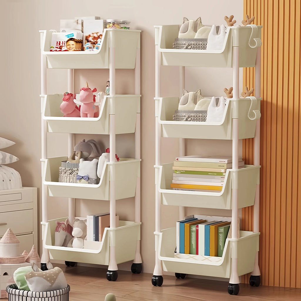 Foldable Trolley Kitchen Storage Organizer