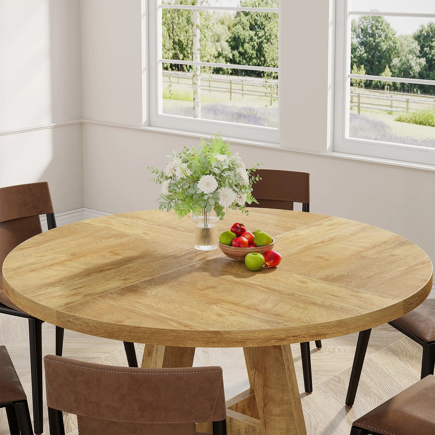 Round Dining Table for 4