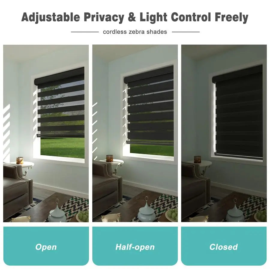 Cordless Zebra Blinds for Windows