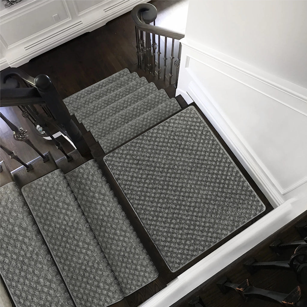 Carpet Stair Treads Set -Non-Slip
