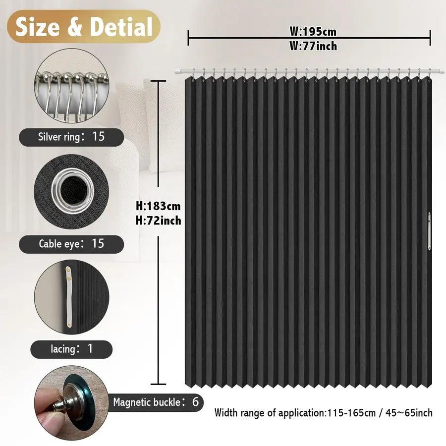 Accordion Shower Curtain