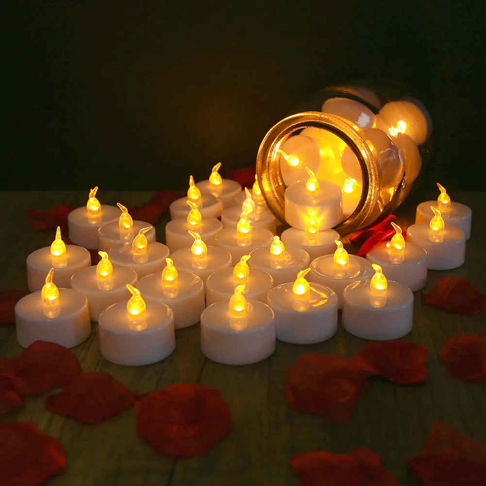 Flameless Flickering Battery Operated Tea Light Candles