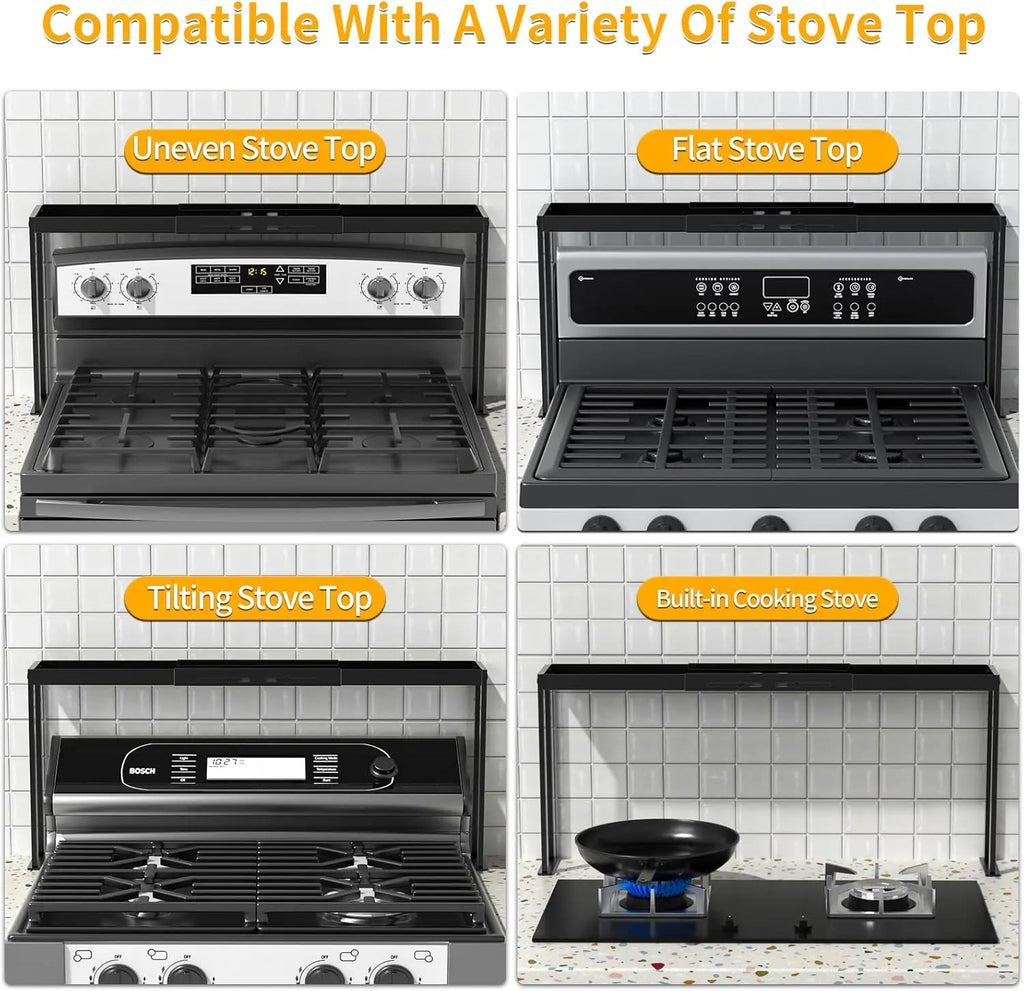 Adjustable 4-Level Spice Rack for Stove Top
