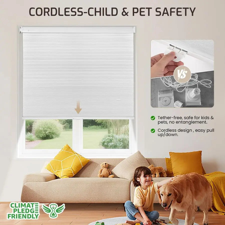 Blackout Honeycomb Blinds for Indoor Windows