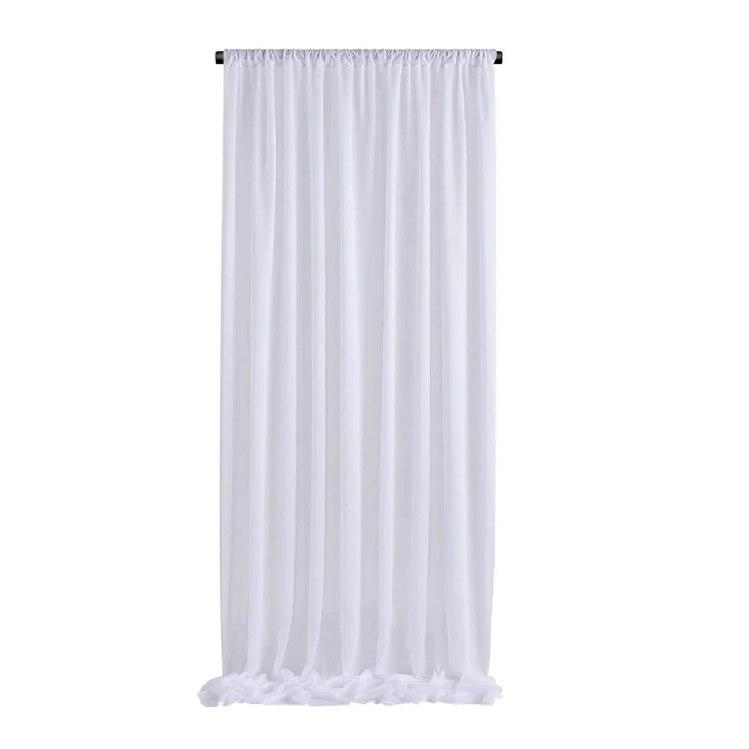 Backdrop Curtains Wrinkle-Free Sheer Chiffon