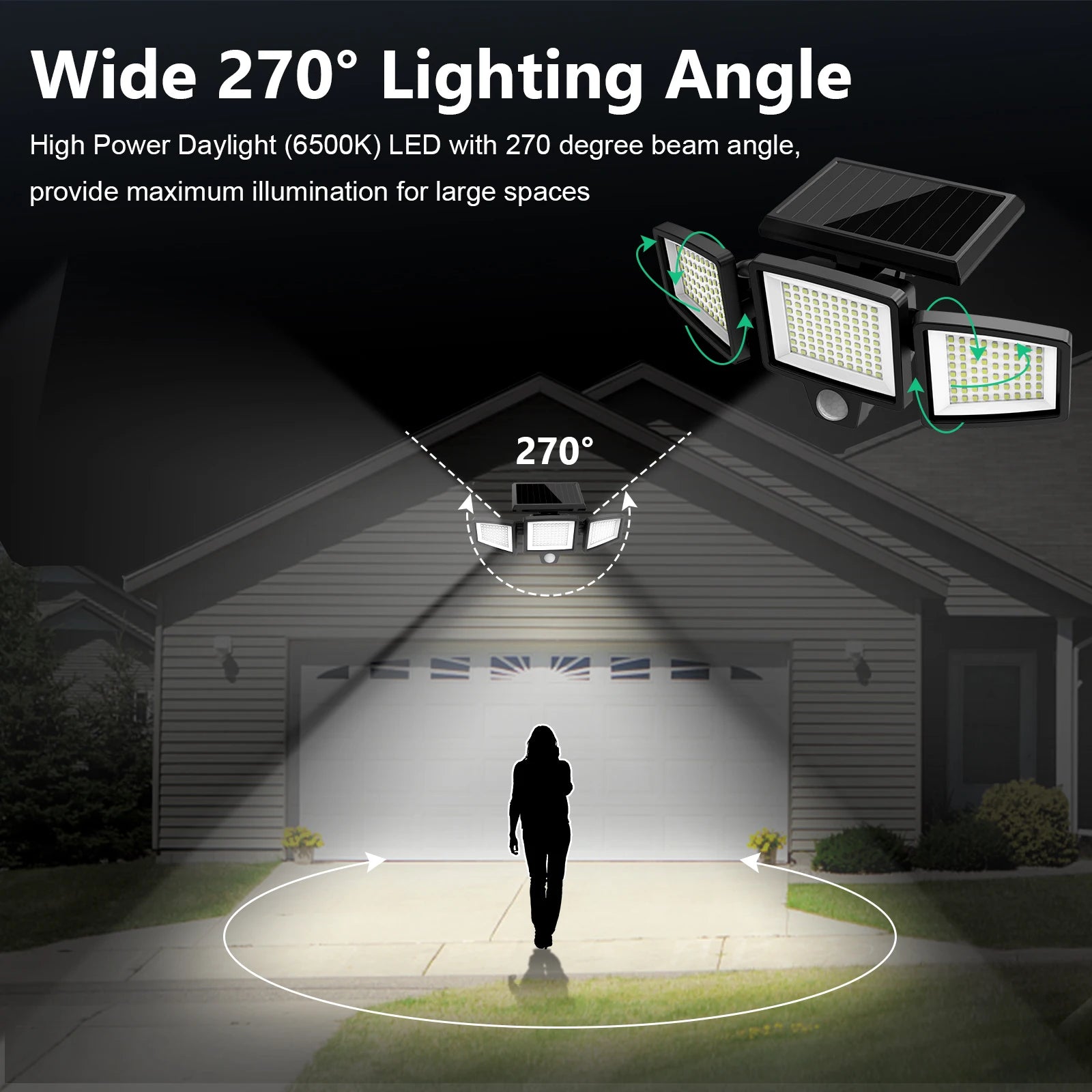 3 Pack Outdoor Solar Lights