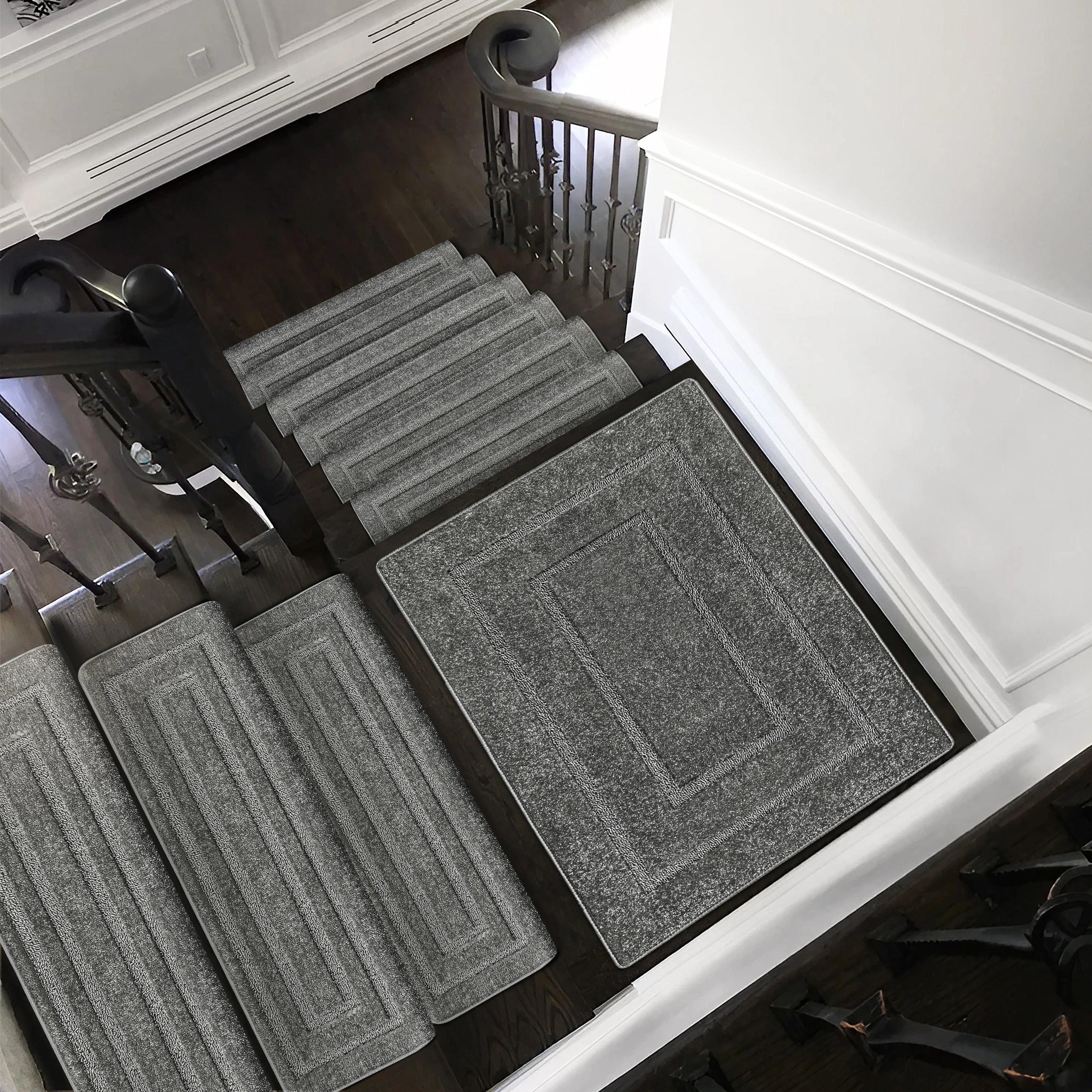 Carpet Stair Treads Set -Non-Slip