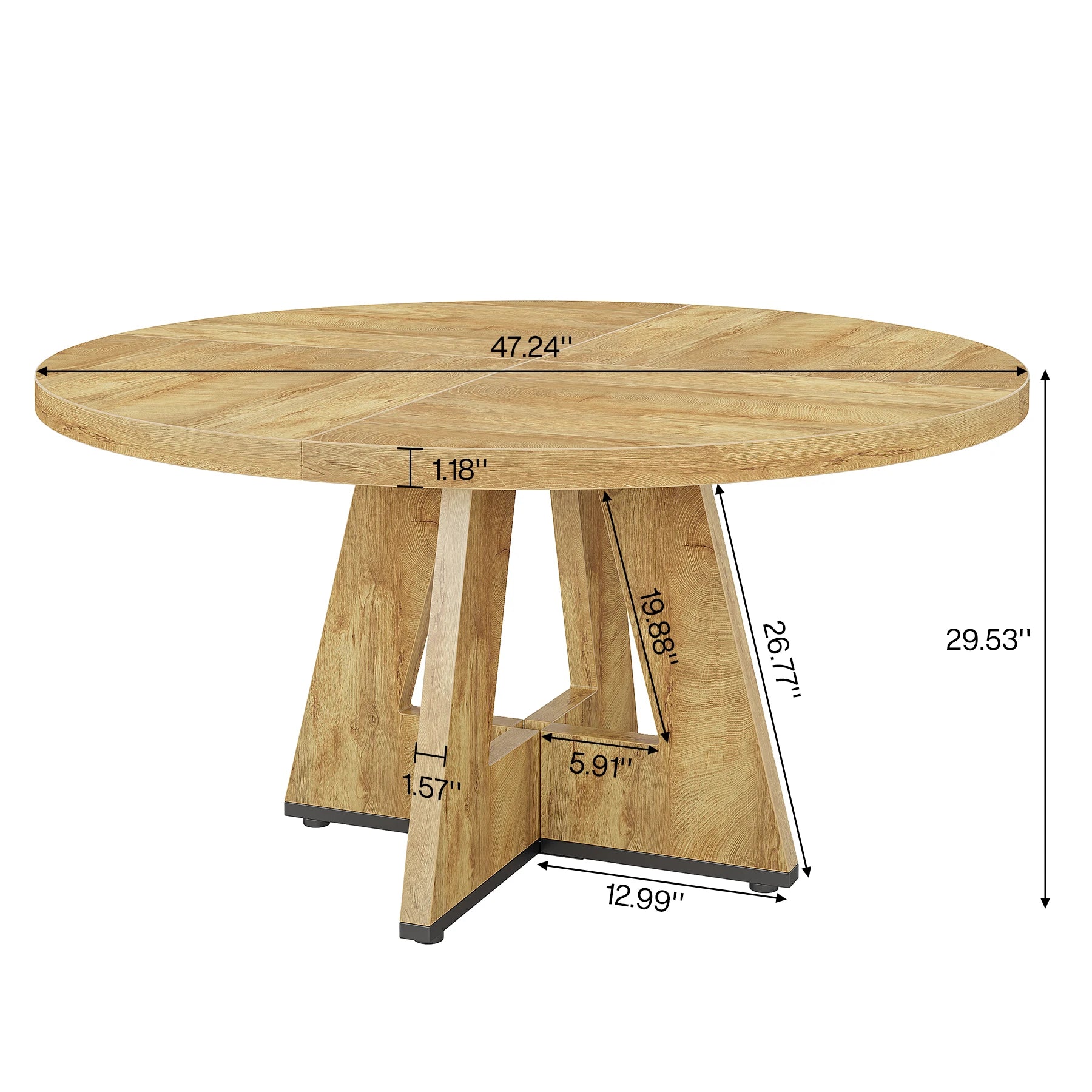Round Dining Table for 4