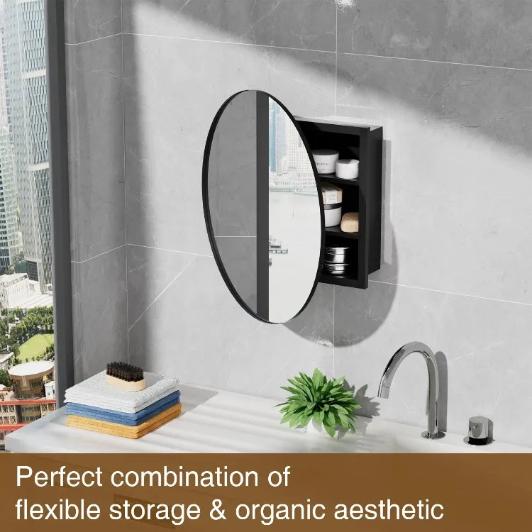 Round Bathroom Cabinet Mirror