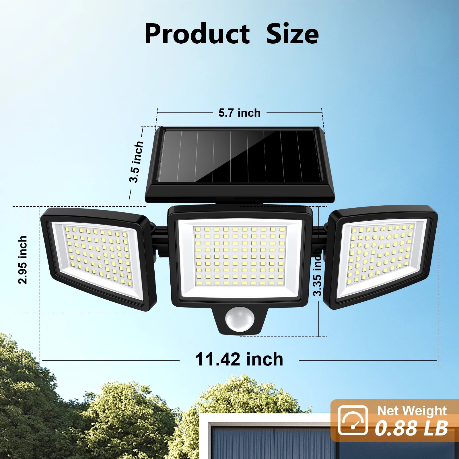 3 Pack Outdoor Solar Lights