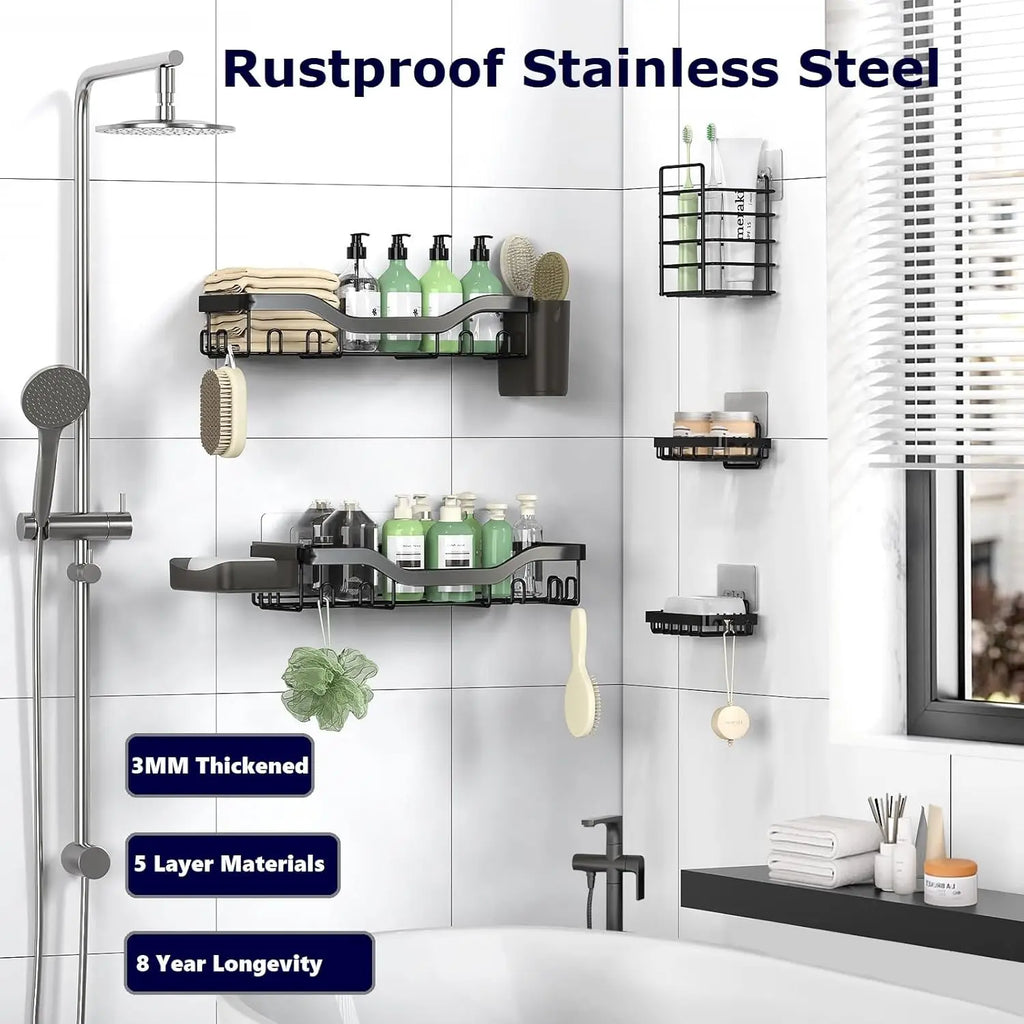 Rustproof Stainless Steel Shower Caddy