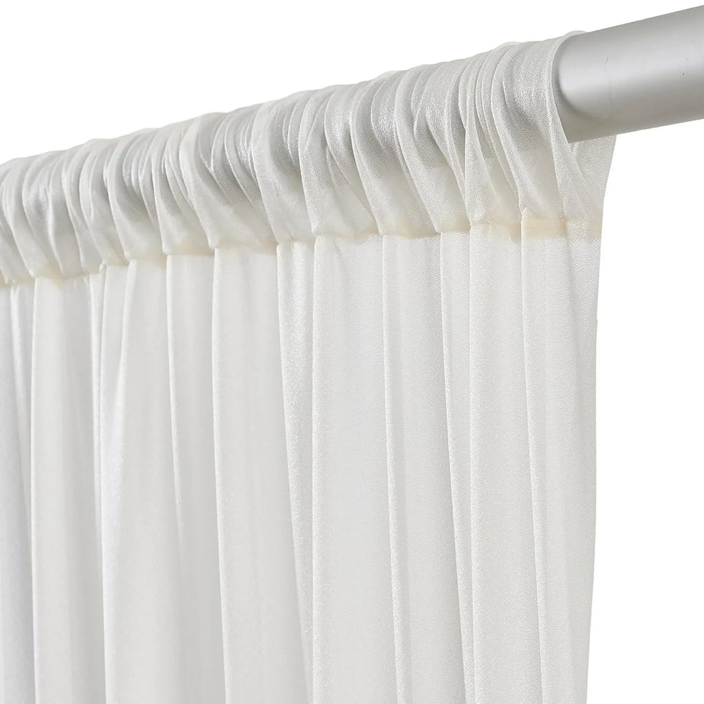 Backdrop Curtains Wrinkle-Free Sheer Chiffon