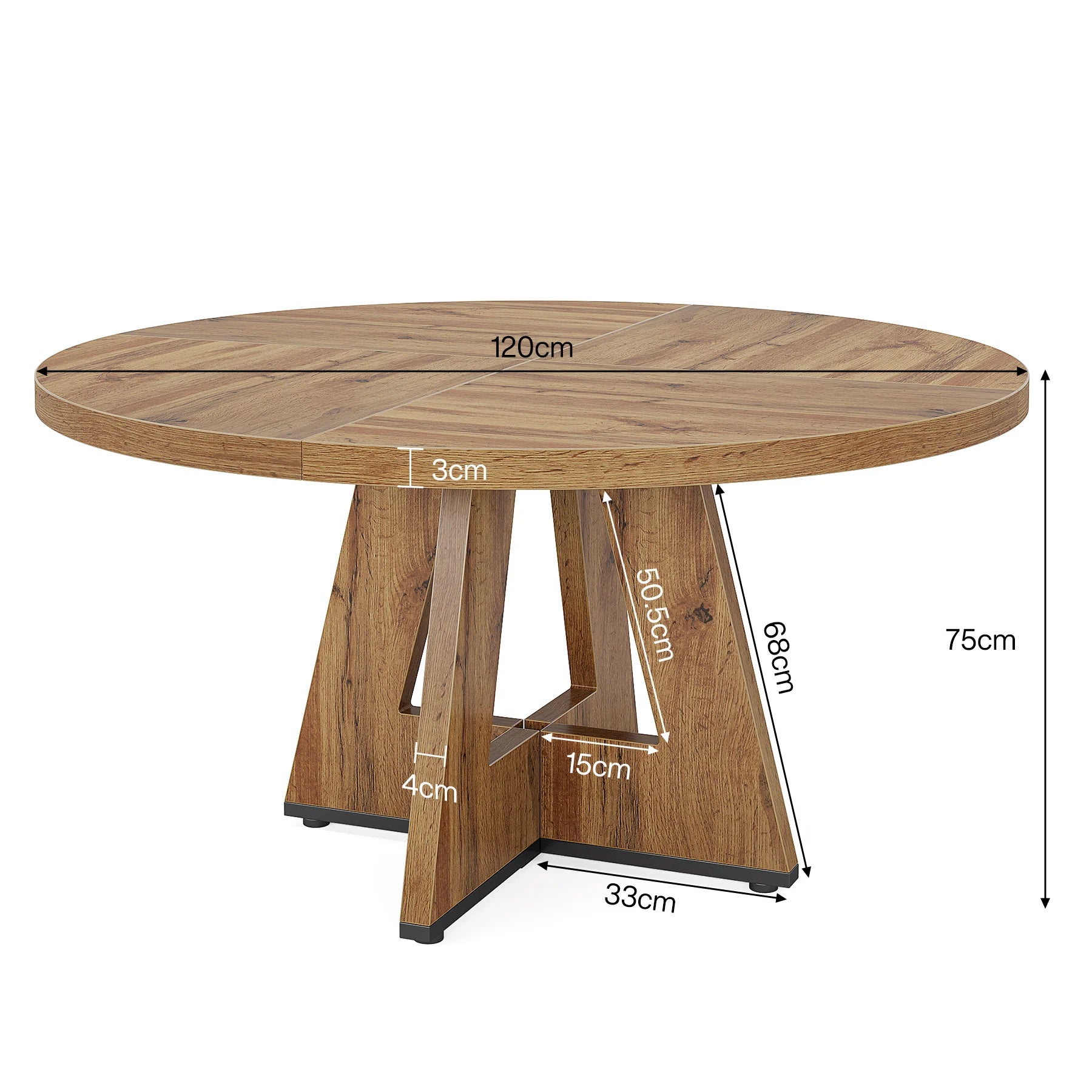 Round Dining Table for 4