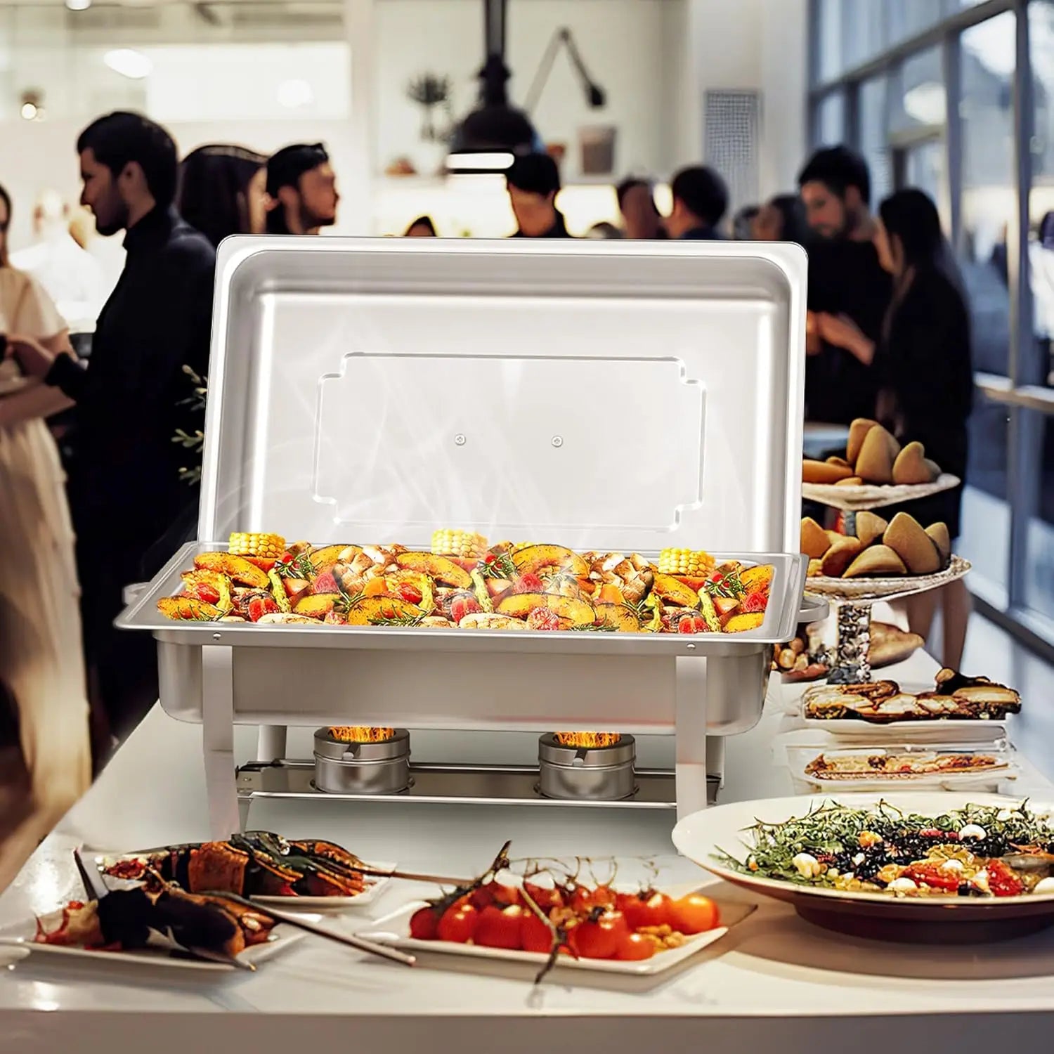 Chafing Dish Buffet Set Stainless Steel