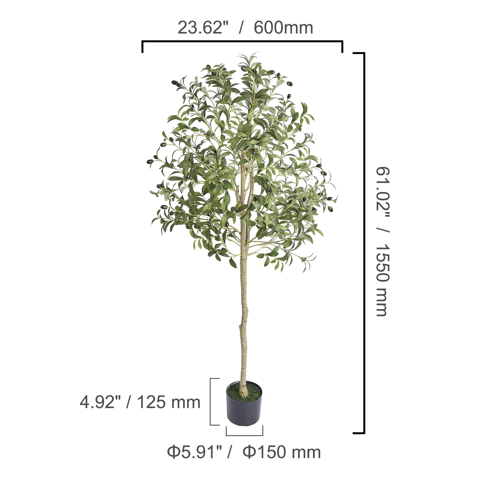 Artificial Olive Tree