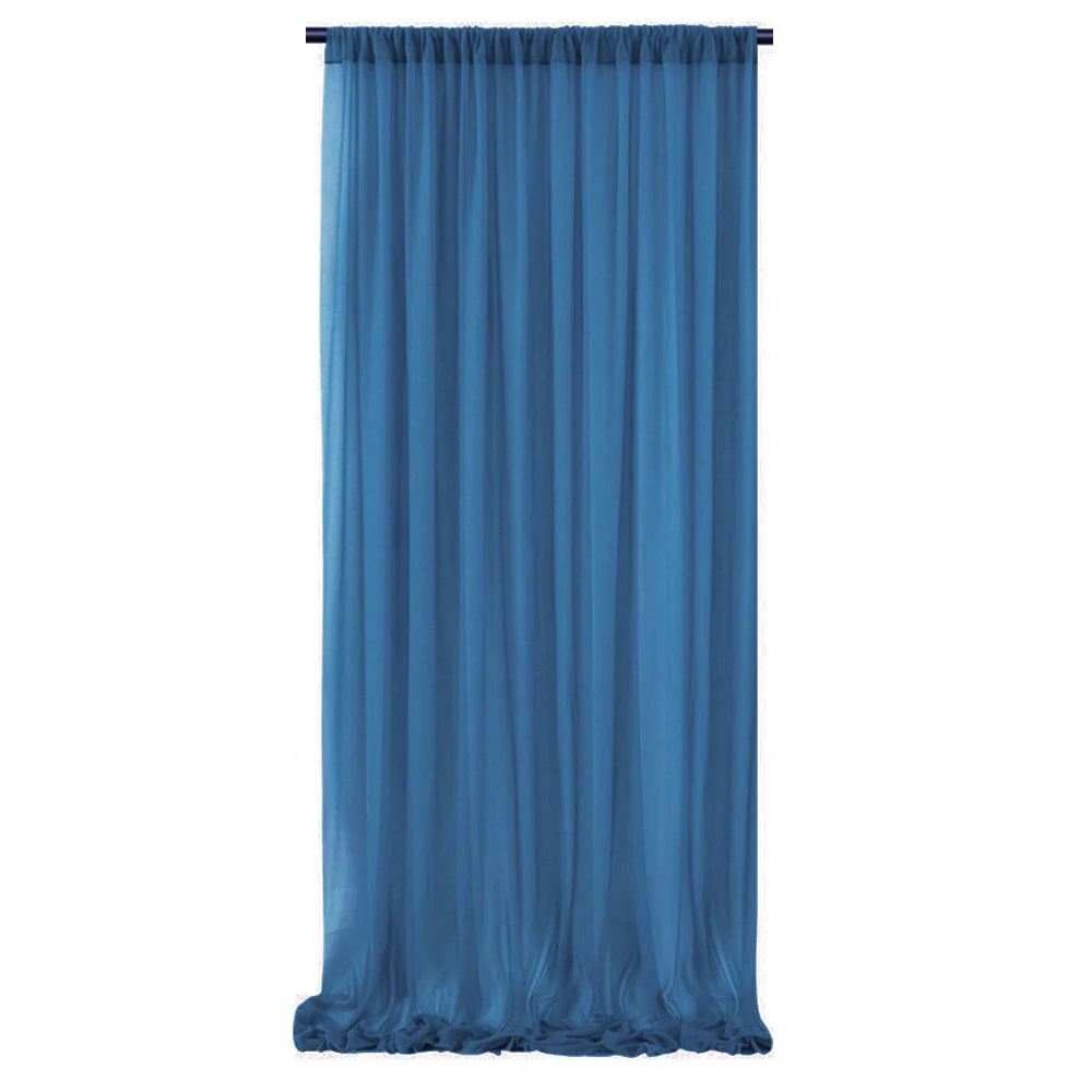Backdrop Curtains Wrinkle-Free Sheer Chiffon