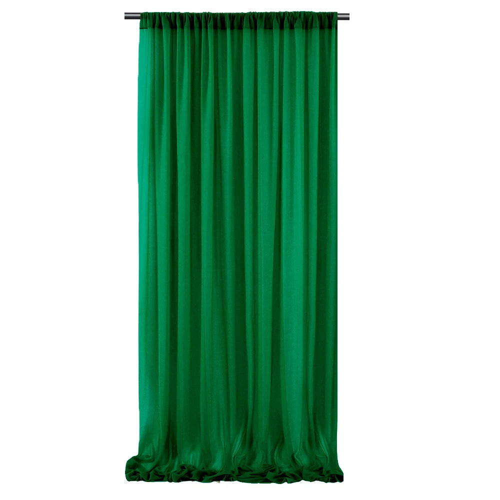 Backdrop Curtains Wrinkle-Free Sheer Chiffon