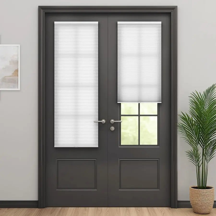 Cordless Cellular Shades for French Doors