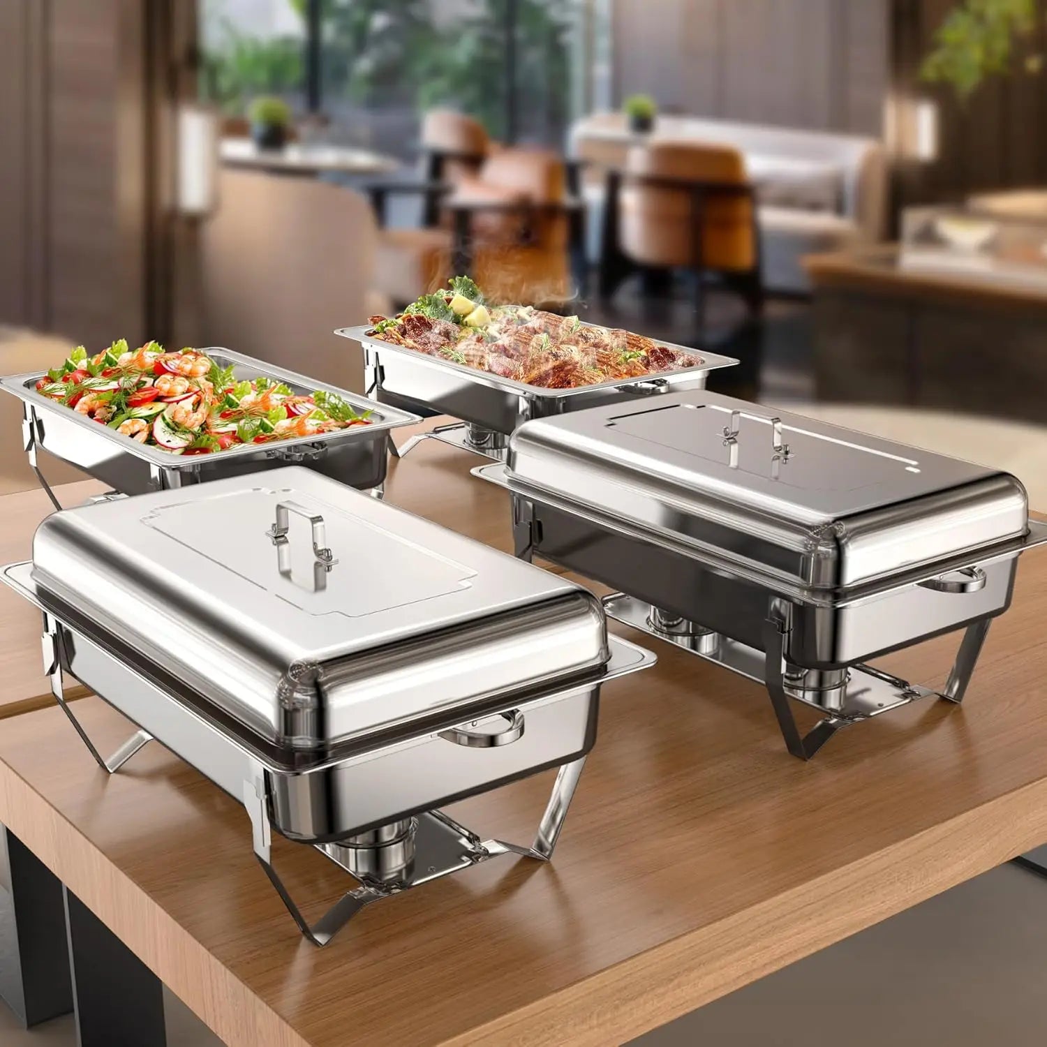 Chafing Dish Buffet Set Stainless Steel