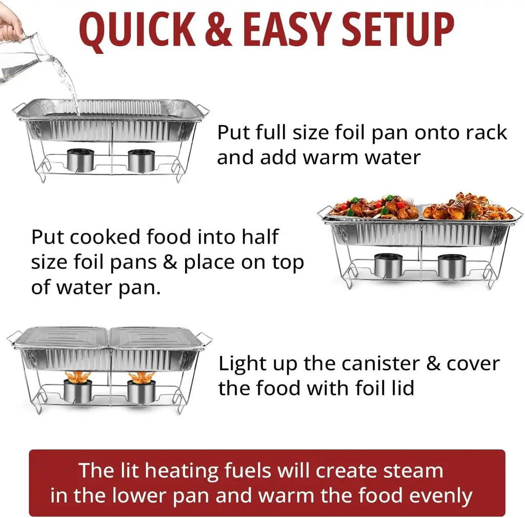 33-Piece Disposable Chafing Dish Set