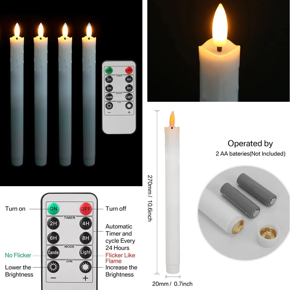 Flameless Flickering Battery Operated Tea Light Candles