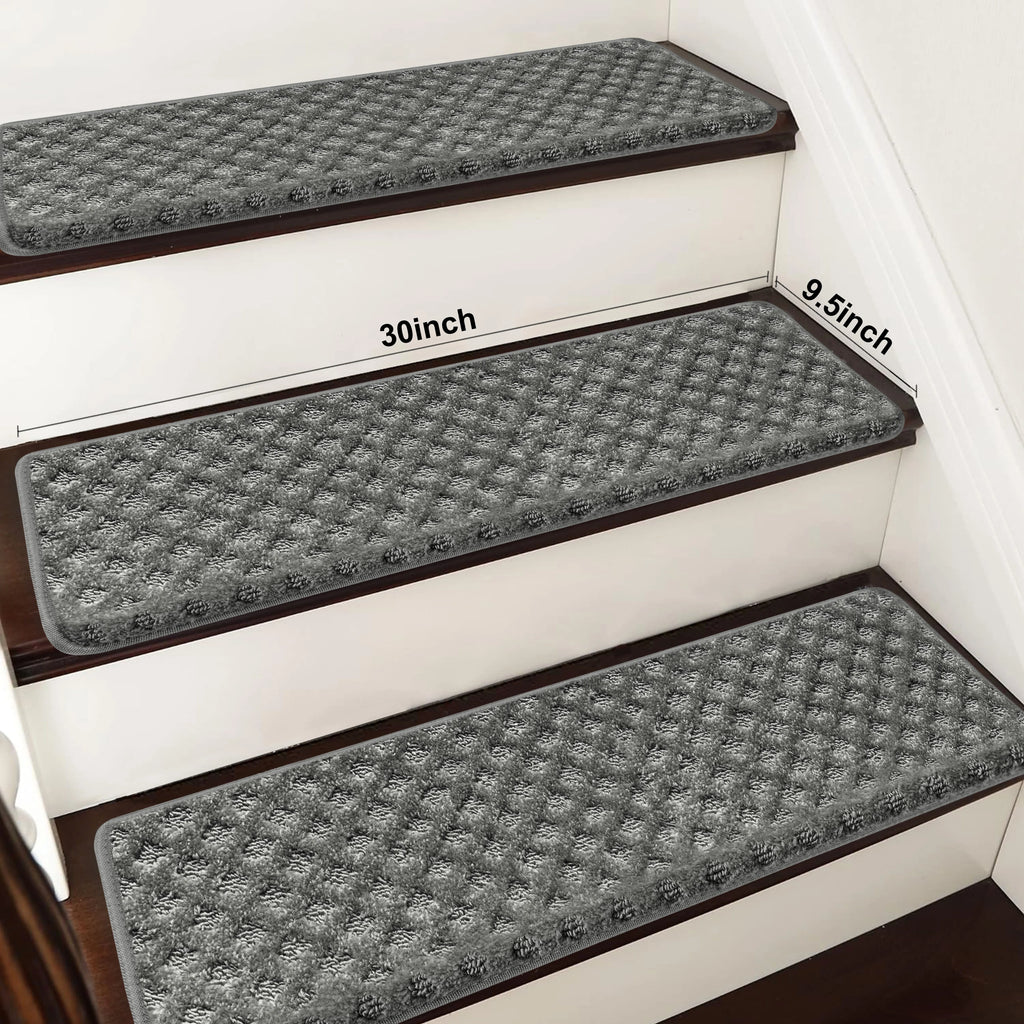 Carpet Stair Treads Set -Non-Slip