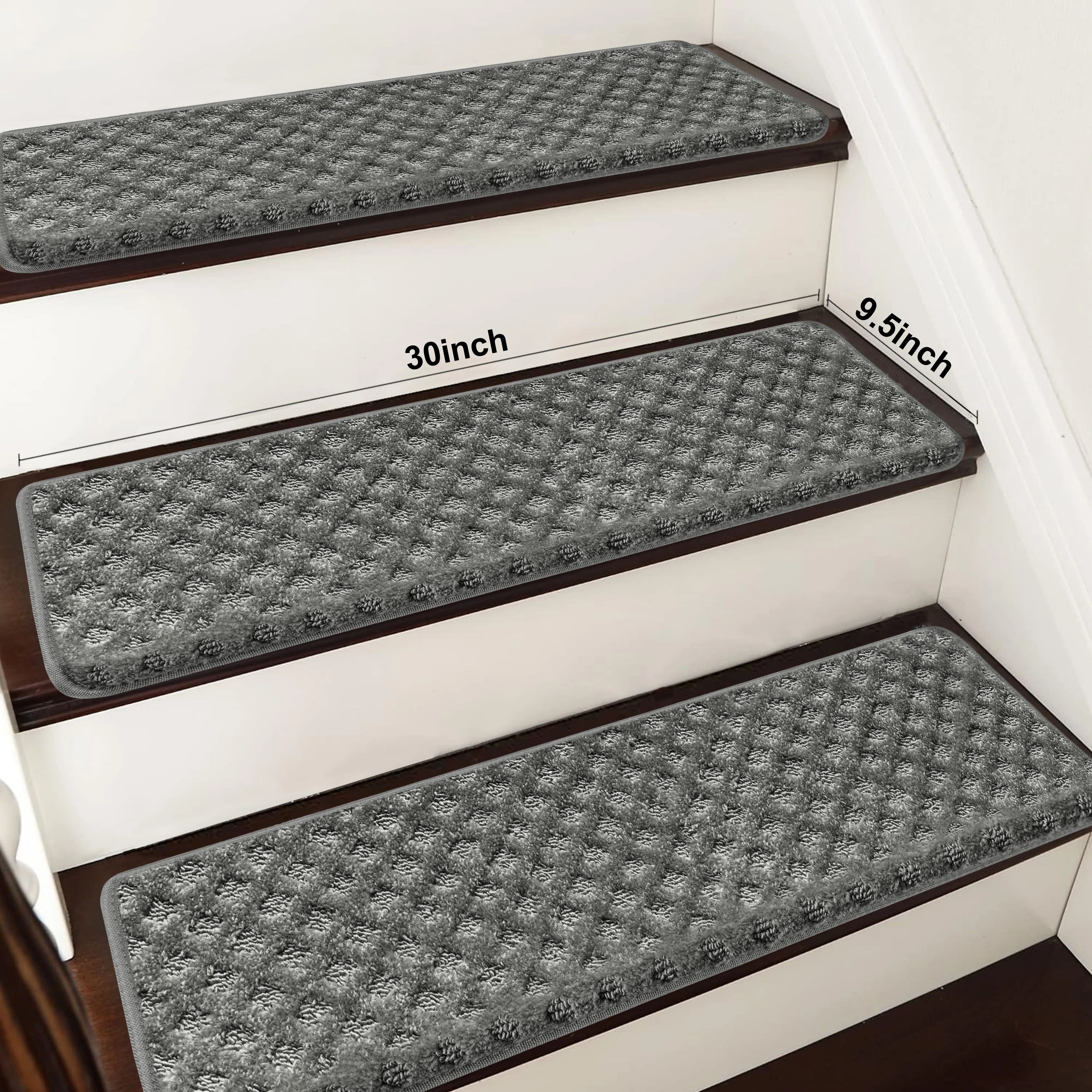 Carpet Stair Treads Set -Non-Slip