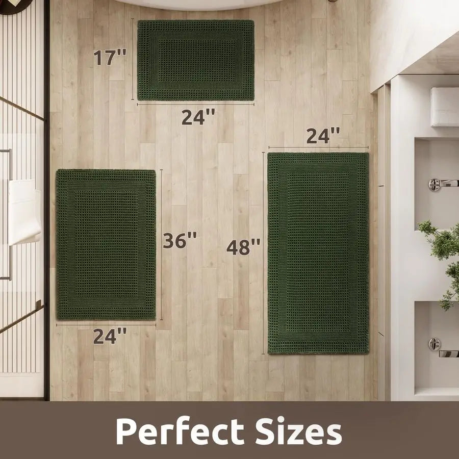 Non Slip, Machine Washable Bathroom Rugs