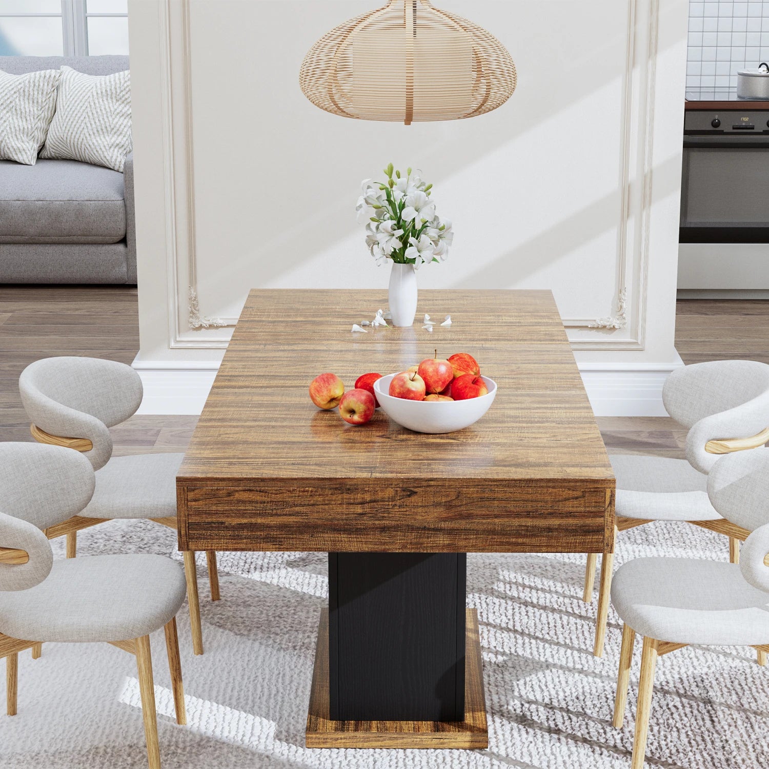 Dining Table with 2 Drawers