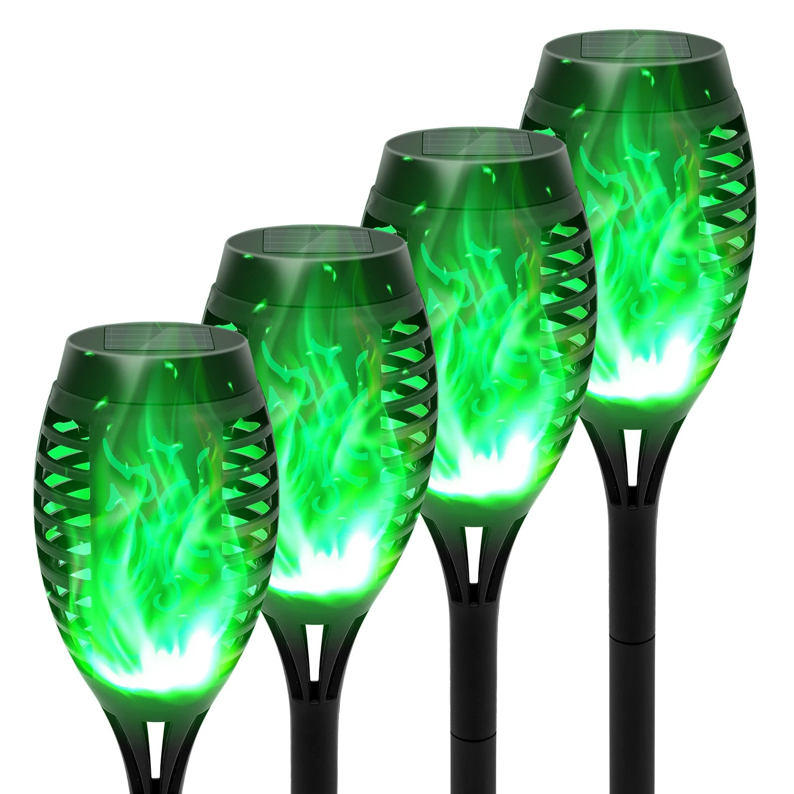 4/6/8/12Pcs Solar Flame Torch Lights