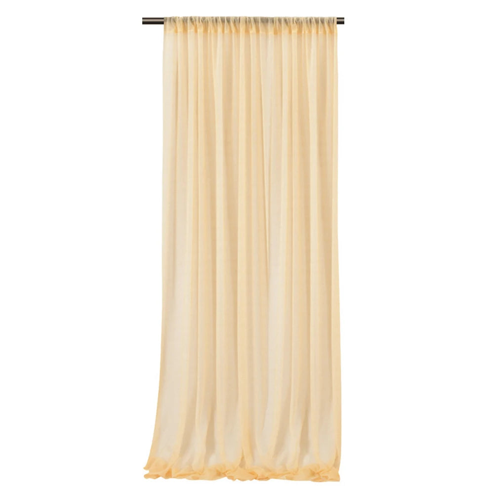 Backdrop Curtains Wrinkle-Free Sheer Chiffon