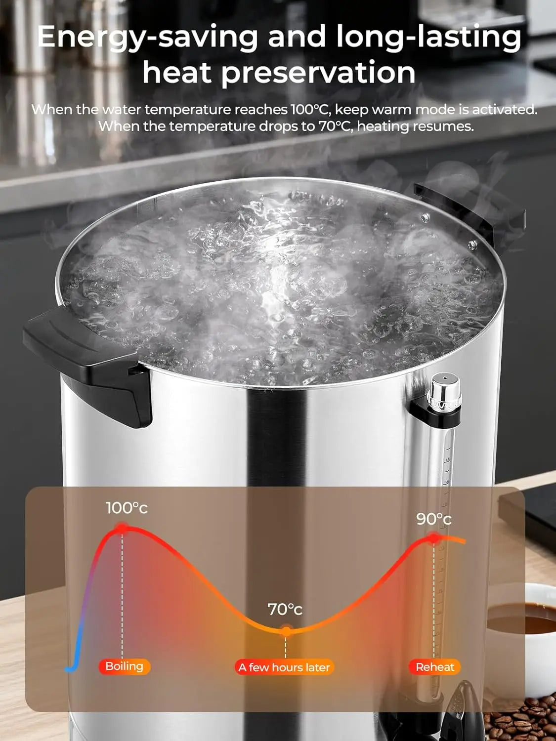 Commercial Coffee Maker Electric Hot Beverage Dispenser