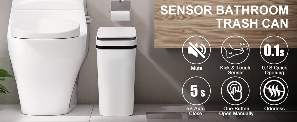 Bathroom Automatic Trash Cans