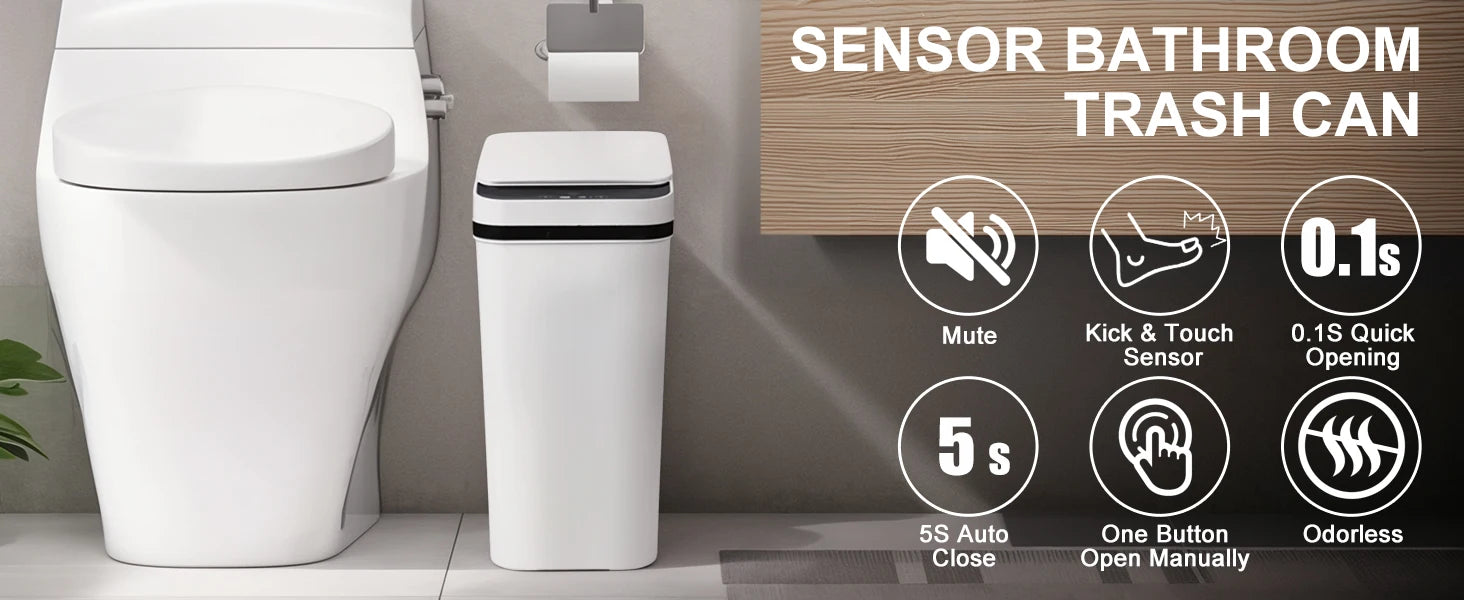 Bathroom Automatic Trash Cans