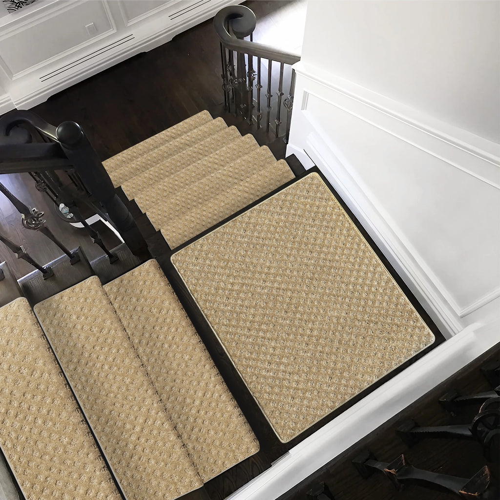 Carpet Stair Treads Set -Non-Slip