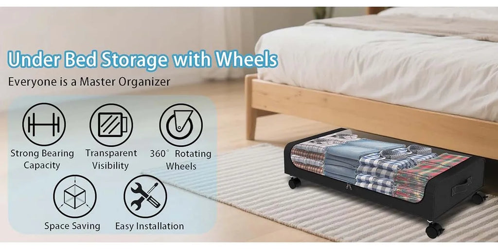 Under Bed Storage With Wheels