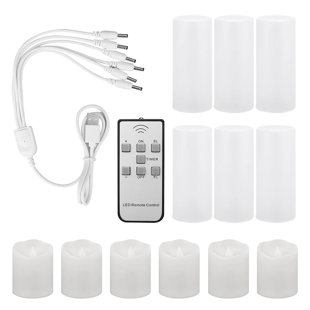 Flameless Flickering Battery Operated Tea Light Candles