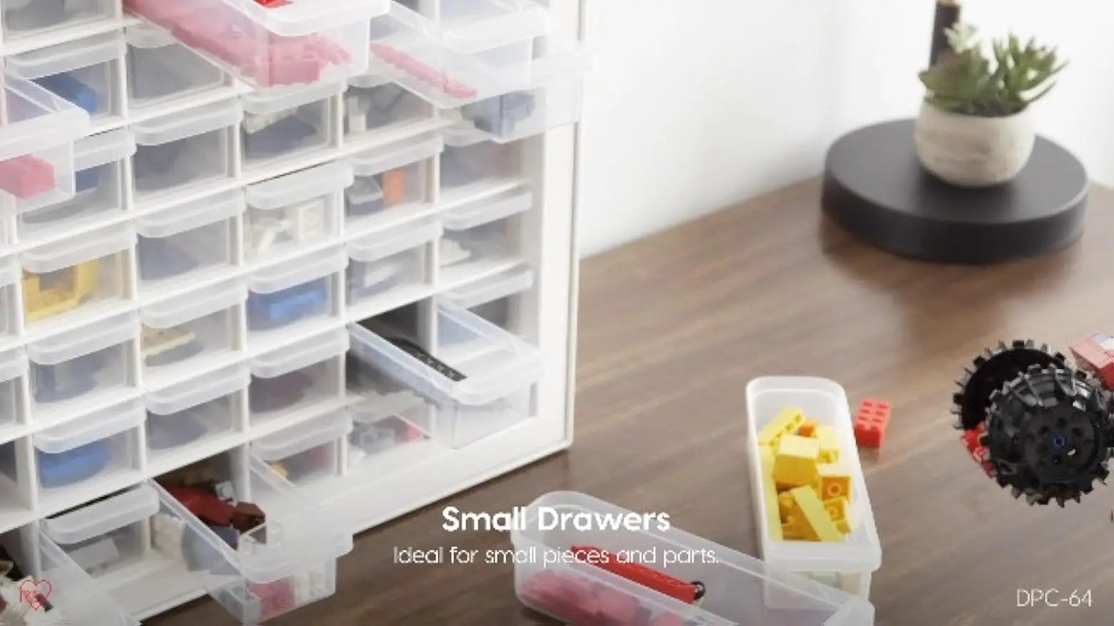 64-Drawer Stackable Organizer Cabinet