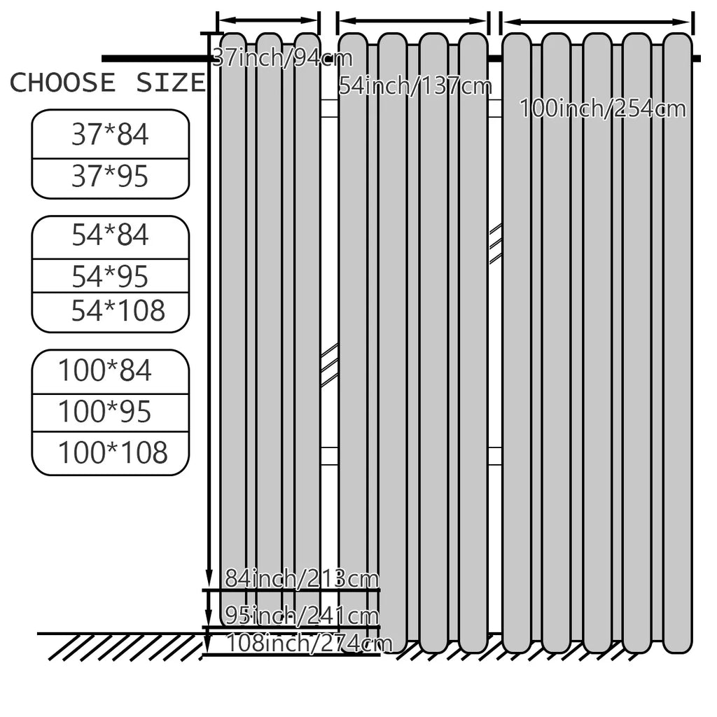 4PCS Waterproof Privacy Outdoor Curtain