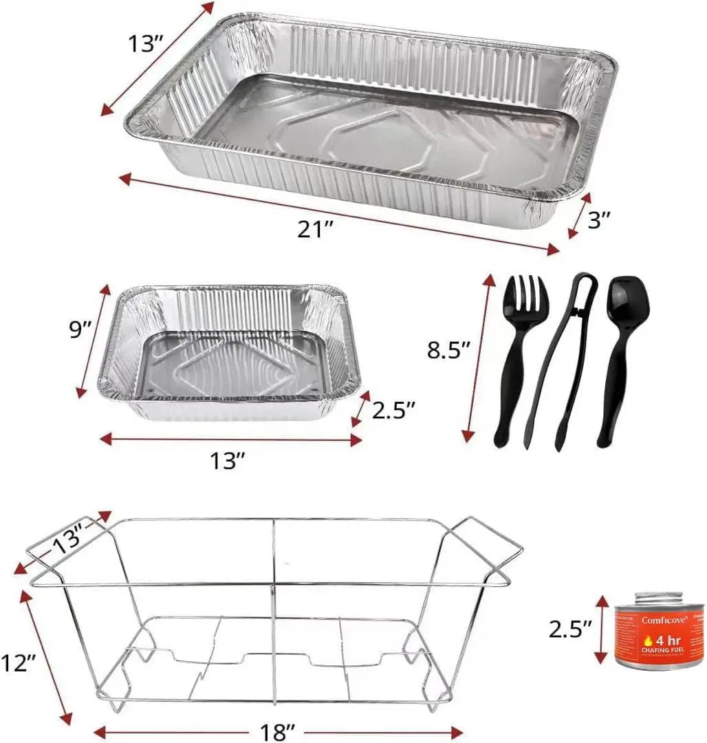 33-Piece Disposable Chafing Dish Set