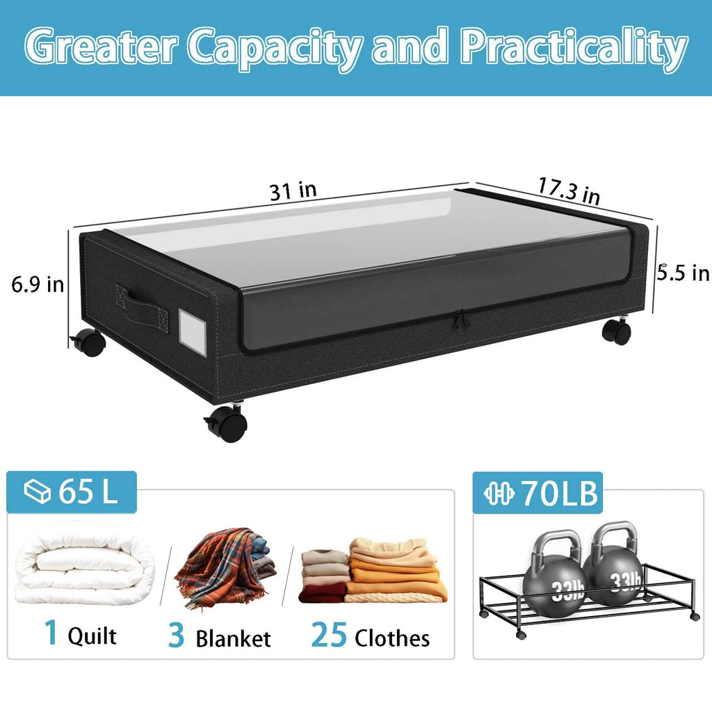 Under Bed Storage With Wheels