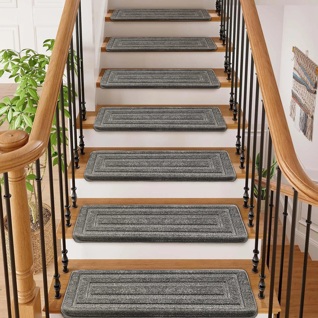 Carpet Stair Treads Set -Non-Slip