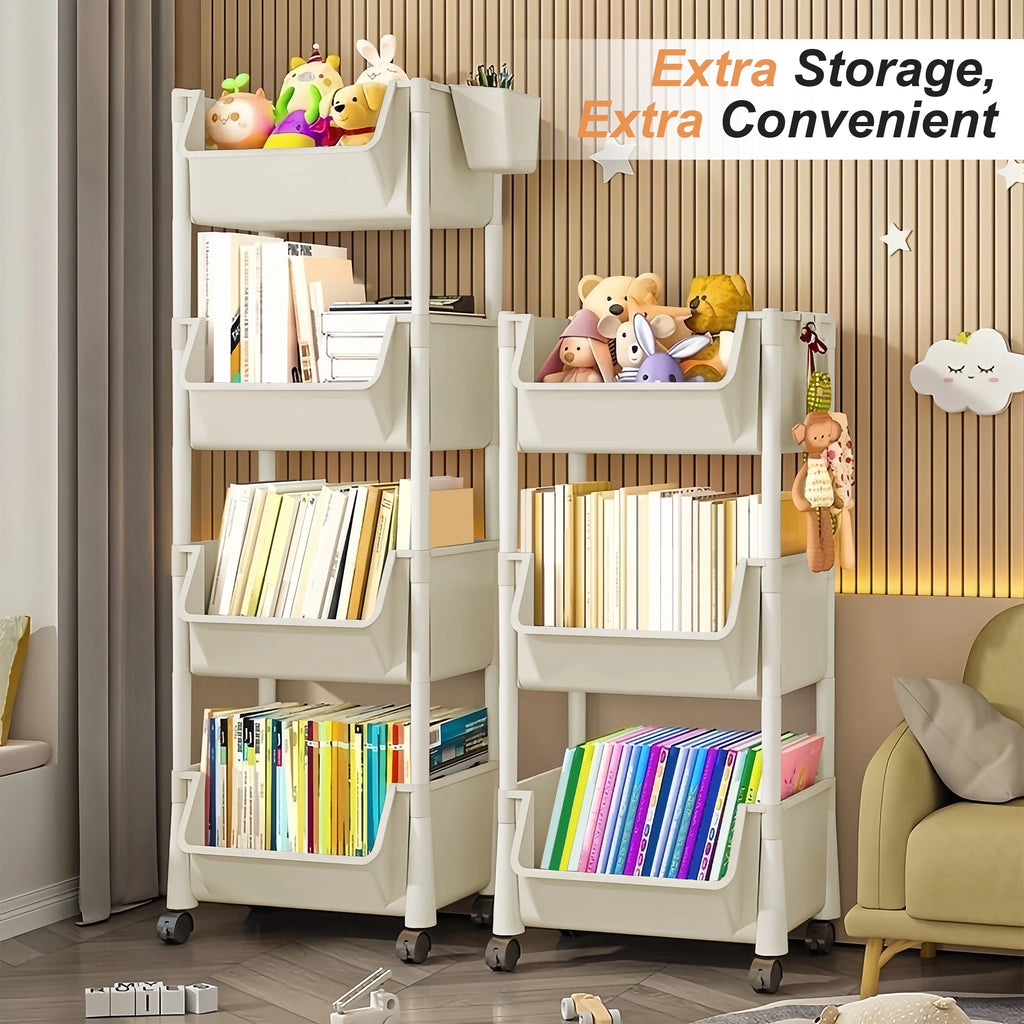Foldable Trolley Kitchen Storage Organizer