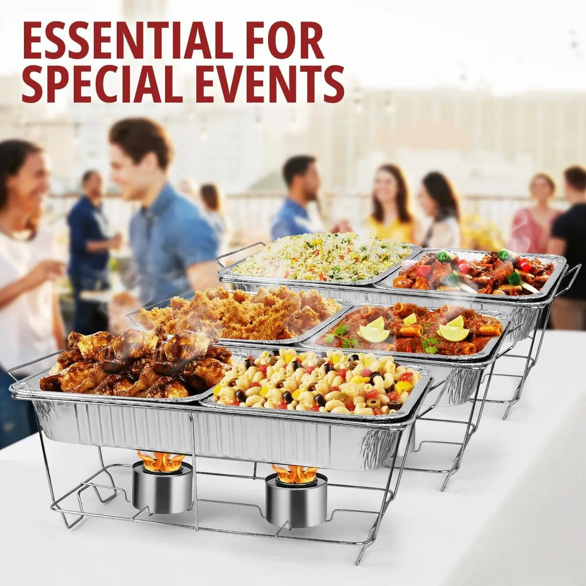 33-Piece Disposable Chafing Dish Set
