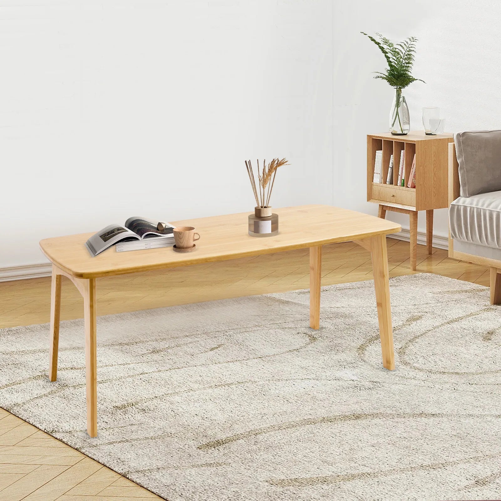 Bamboo Floor Table Japanese Style