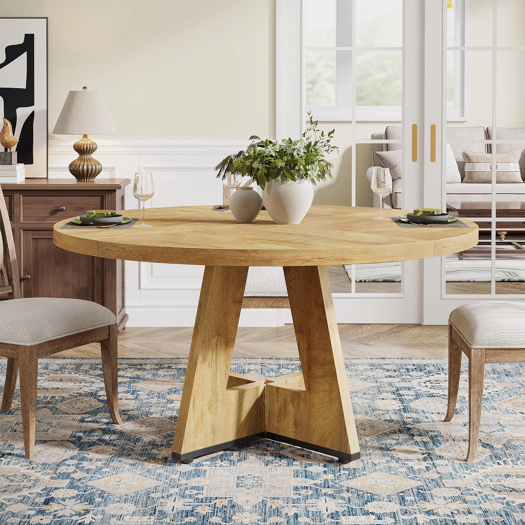 Round Dining Table for 4