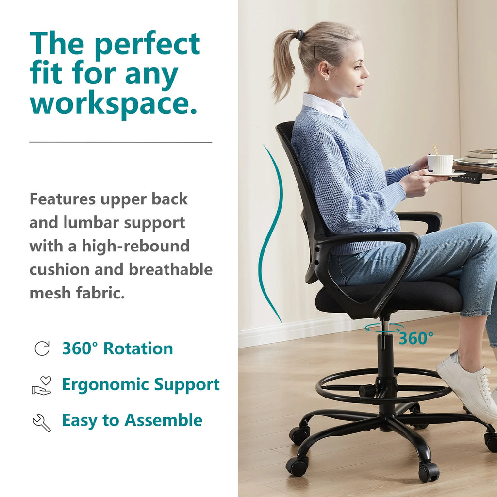 Ergonomic Mesh Backrest Office Desk Chair