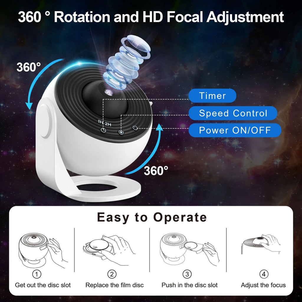 13 In 1 Galaxy Ultra Star Projector